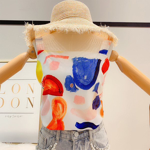 Maieu de damă colorat cu bretele