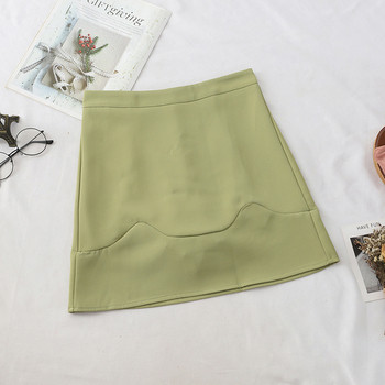 Fusta scurta de dama eleganta cu talie inalta in patru culori