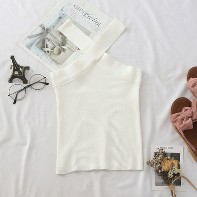 Maieu casual dama cu bretele incrucisate in mai multe culori