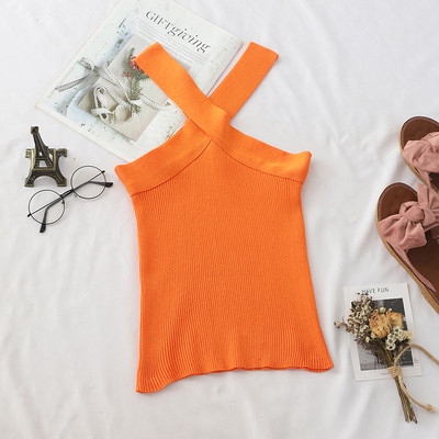 Maieu casual dama cu bretele incrucisate in mai multe culori