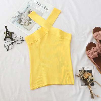 Maieu casual dama cu bretele incrucisate in mai multe culori