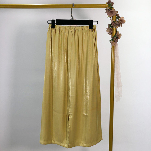 Fusta casual dama cu elastic si legaturi in talie in doua culori