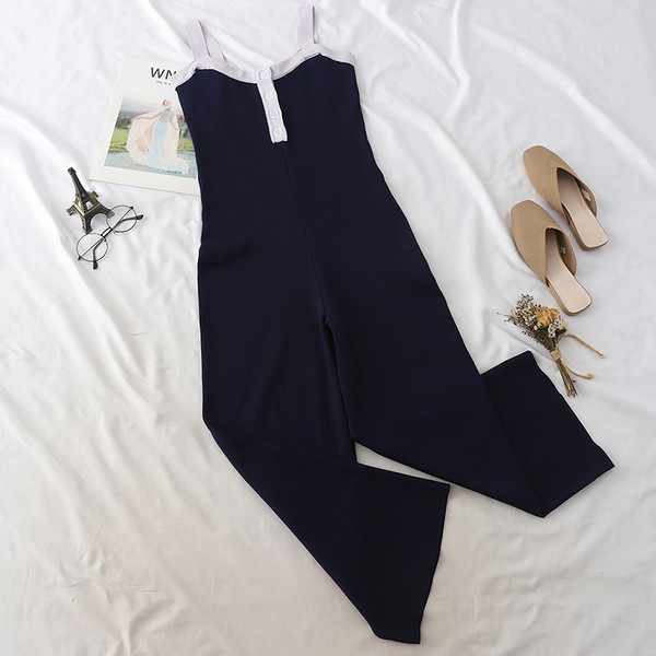 Γυναικεία ολόσωμη φόρμα  με φαρδιές λωρίδες ώμου