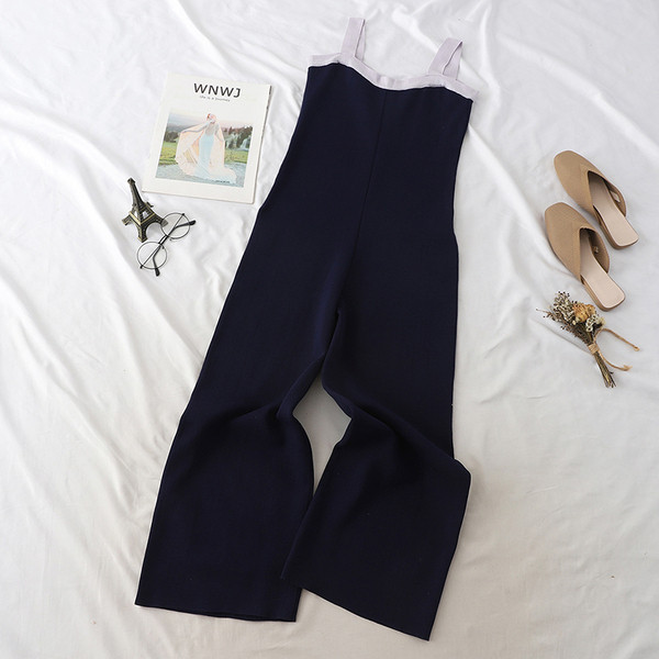 Γυναικεία ολόσωμη φόρμα  με φαρδιές λωρίδες ώμου