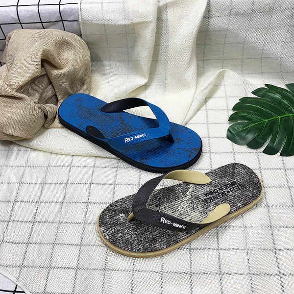 Papuci casual barbatesti cu inscriptie in trei culori