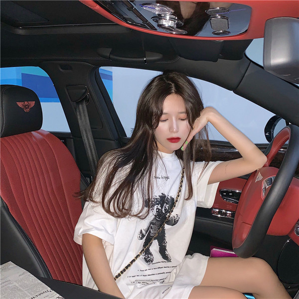 Tricou dama model lung cu aplicatie in trei culori