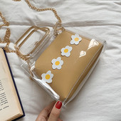 Geanta dama cu maner metalic lung si scurt