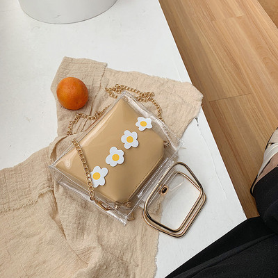 Geanta dama cu maner metalic lung si scurt