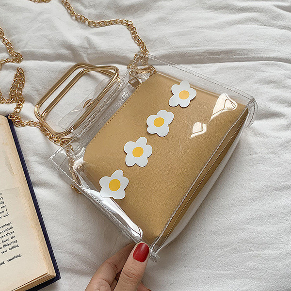 Geanta dama cu maner metalic lung si scurt