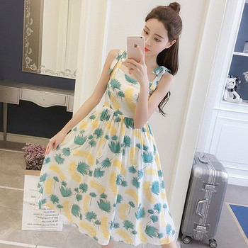 Rochie de vara dama cu aplicatie colorata - model decupat