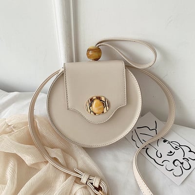 Geanta de dama in forma rotunda cu o geanta scurta si una lunga