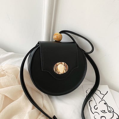 Geanta de dama in forma rotunda cu o geanta scurta si una lunga