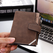 Portofel barbatesc de zi cu zi cu inchidere in mai multe culori