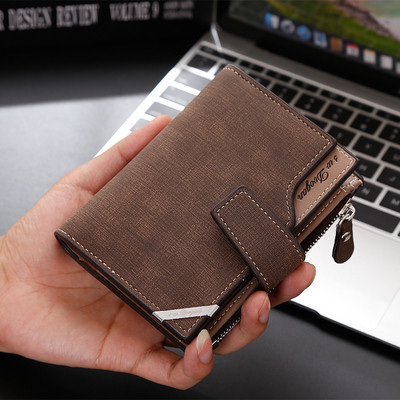 Portofel barbatesc de zi cu zi cu inchidere in mai multe culori