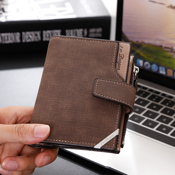 Portofel barbatesc de zi cu zi cu inchidere in mai multe culori