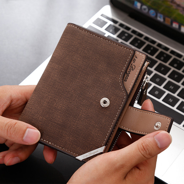 Portofel barbatesc de zi cu zi cu inchidere in mai multe culori