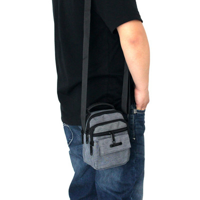 Geanta de barbati actuala cu buzunare in trei culori