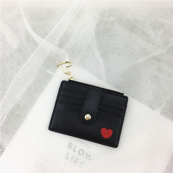 Portofel de dama modern in patru culori cu aplicatie