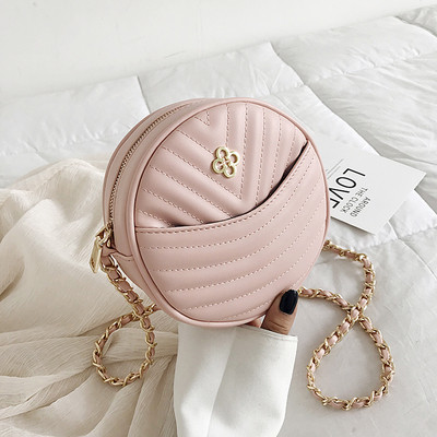 Geanta de dama moderna din piele ecologica cu lant metalic