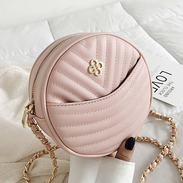 Geanta de dama moderna din piele ecologica cu lant metalic