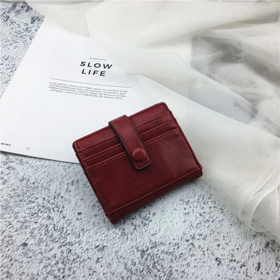 Portofel modern de dama in negru, rosu si roz