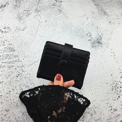 Portofel modern de dama in negru, rosu si roz