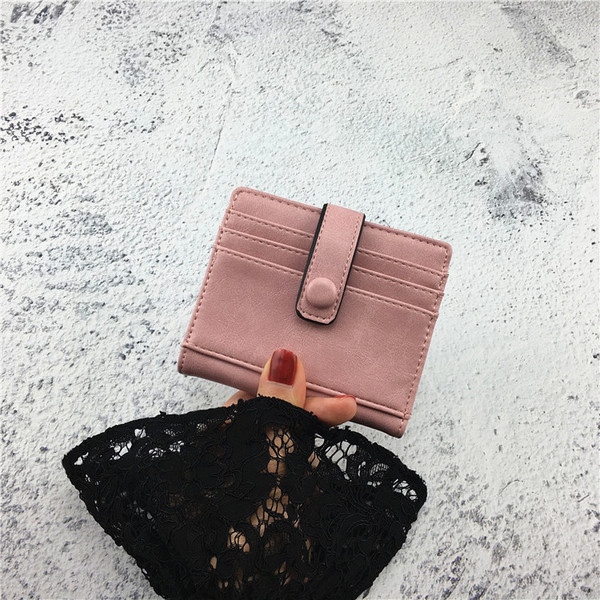 Portofel modern de dama in negru, rosu si roz