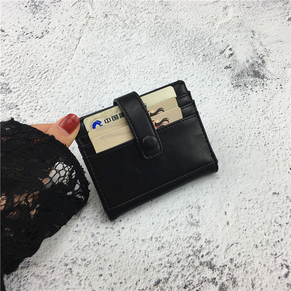 Portofel modern de dama in negru, rosu si roz