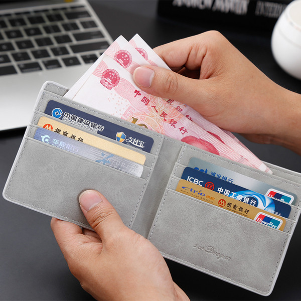 Portofel zilnic pentru bărbați cu inscripție în diferite culori