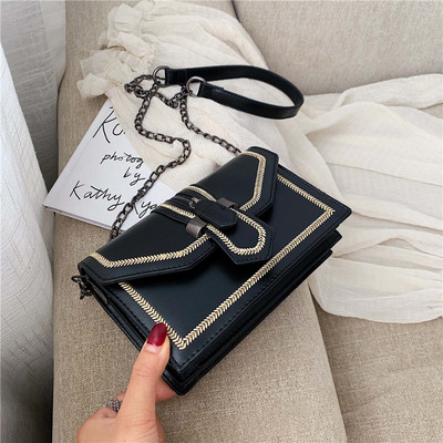 Geanta de dama eleganta cu lant metalic in mai multe culori