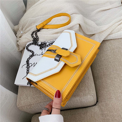 Geanta de dama eleganta cu lant metalic in mai multe culori