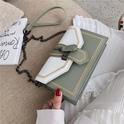 Geanta de dama eleganta cu lant metalic in mai multe culori