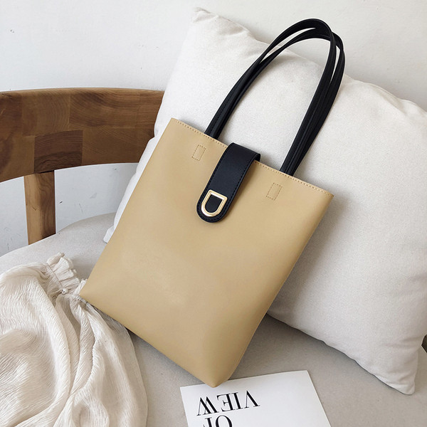 Geanta de dama din piele cu inchidere metalica in mai multe culori