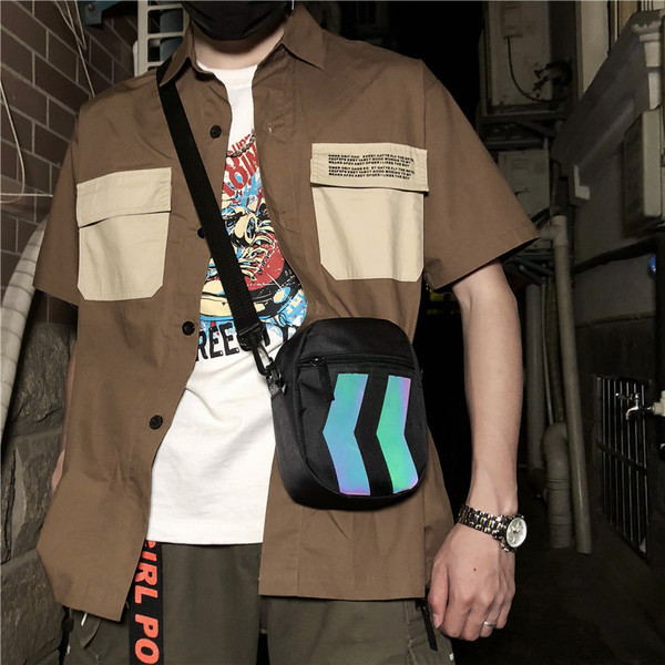 Geanta de barbati actuala in gri si negru