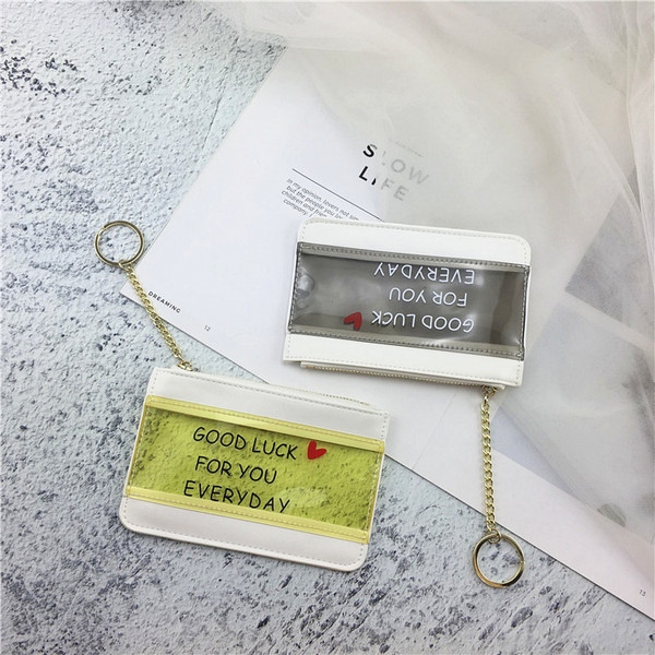 Portofel de dama model nou cu lant si inscriptionare