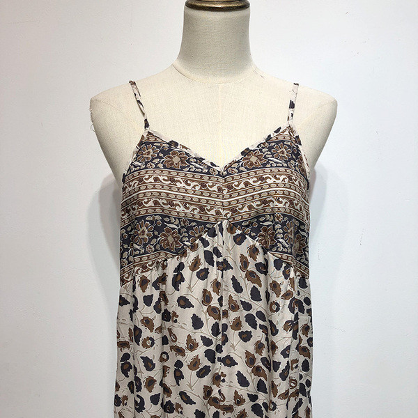 Salopetă lungă casual cu bretele subțiri