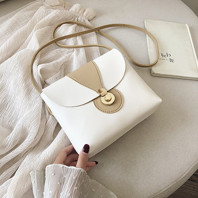 Geanta de dama cu decor metalic din piele ecologica