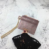 Portofel de zi cu zi pentru femei cu lant in mai multe culori