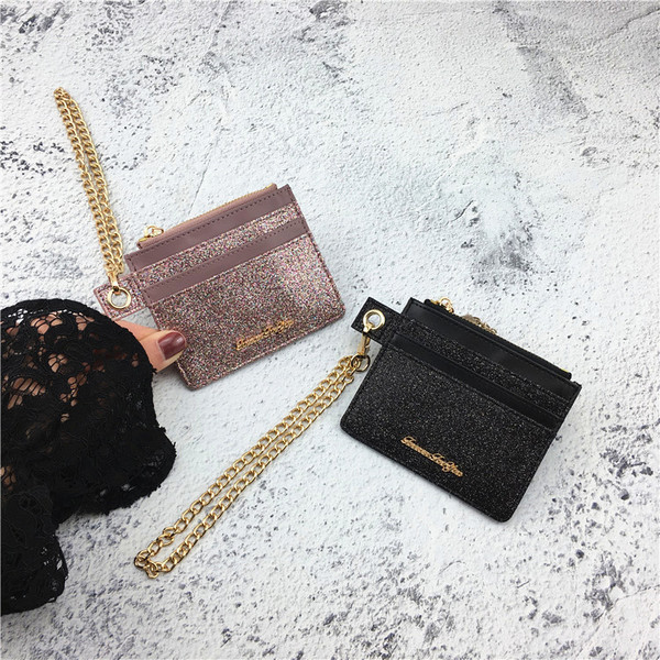 Portofel de zi cu zi pentru femei cu lant in mai multe culori