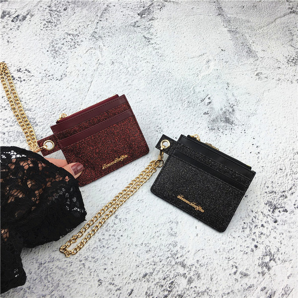 Portofel de zi cu zi pentru femei cu lant in mai multe culori