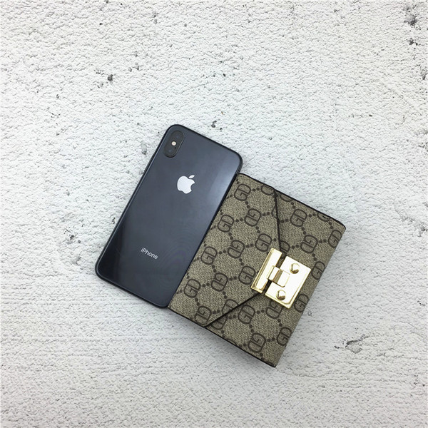 Portofel de dama modern cu decor metalic