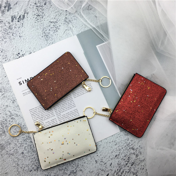 Portofel de dama cu decor metalic in diferite culori