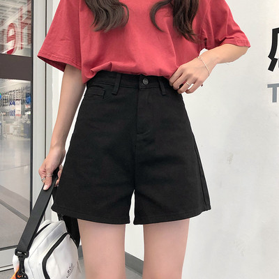 Pantaloni scurți casual dama model clasic alb-negru