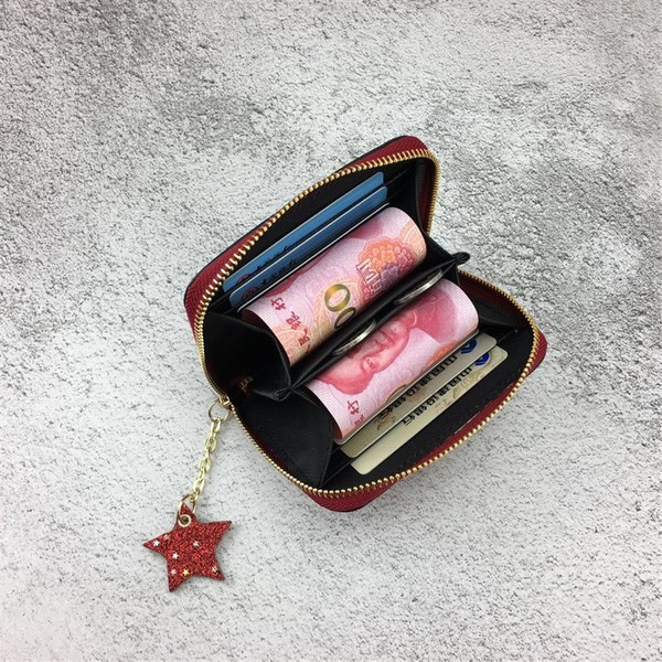 Portofel de dama cu pandantiv in mai multe culori