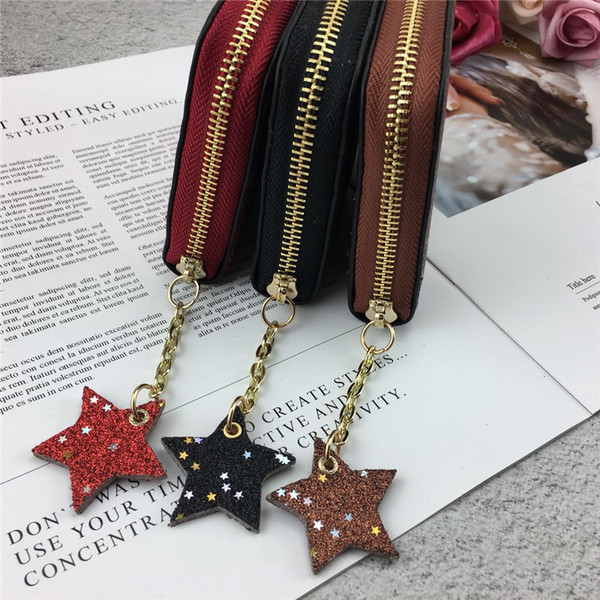 Portofel de dama cu pandantiv in mai multe culori