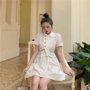 Model nou model rochie dama croiala in culoarea alba