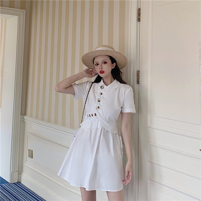 Model nou model rochie dama croiala in culoarea alba