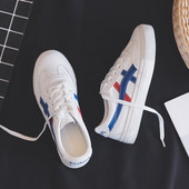 Adidasi moderni de dama cu sireturi si imprimeu color