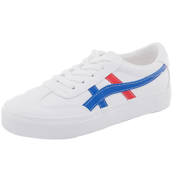 Adidasi moderni de dama cu sireturi si imprimeu color