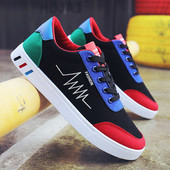 Adidași moderni pentru bărbați cu șireturi și talpă plată